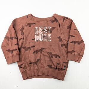 Staccato "Best Dude" Rust Fox Sweatshirt - 12-18 Months